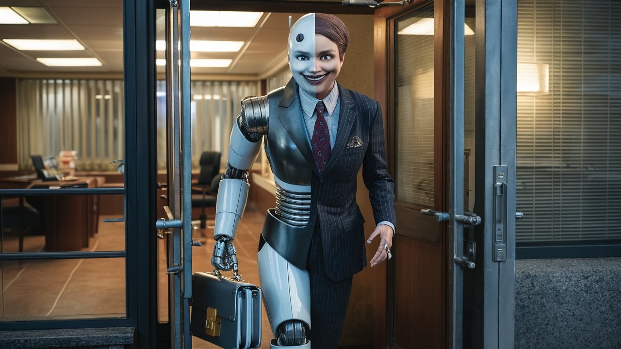 RoboMark Leaving office for the day